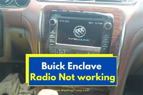 6 L. . Buick enclave radio display not working